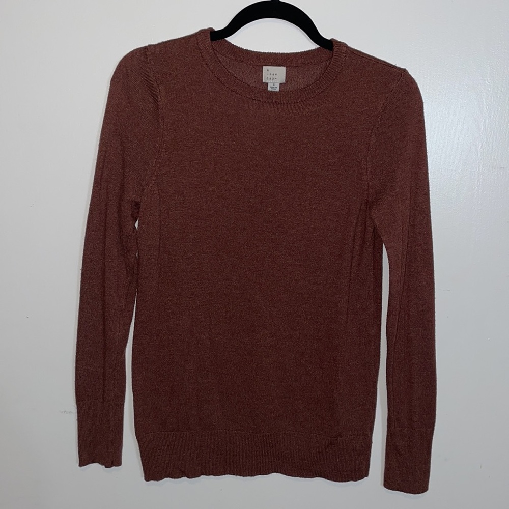 A New Day Brown Fitted Sweater